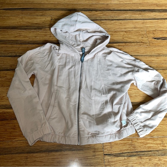 Vuori Laguna Full Zip Hoodie in Blush Pink Size Small - Picture 4 of 6